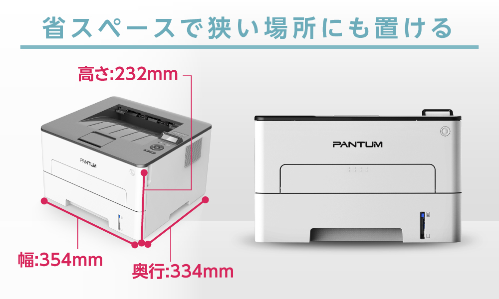 最大45%OFFクーポン PANTUM A4モノクロレーザープリンター ホワイト P3300DW